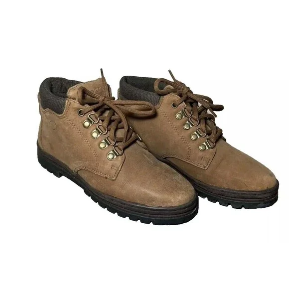 BareTraps Womens Size 6 Brown Suede Leather Ankle Hiking Boots Work Bear Paw - Picture 2 of 16